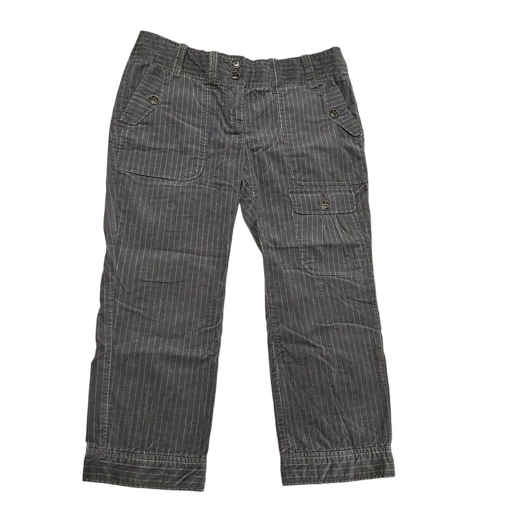 Three Dots Velvet Pull On Pants‎ Charcoal Gray Size 10 Lagenlook Casual